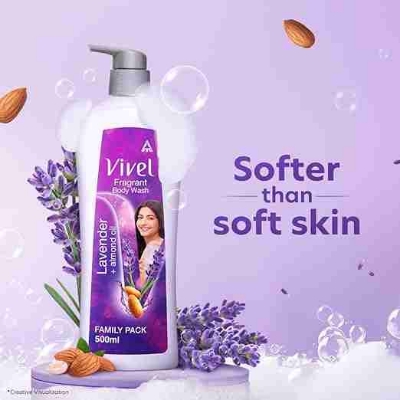 Picture of Lavender & Almond Oil Shower Creme Pump, For women and men (500 ml) INDIAN