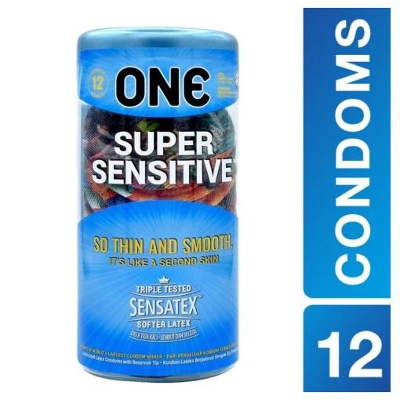 Picture of One Super Sensitive Thin and Smooth Pleasure Condoms 12pcs MALAYSIA