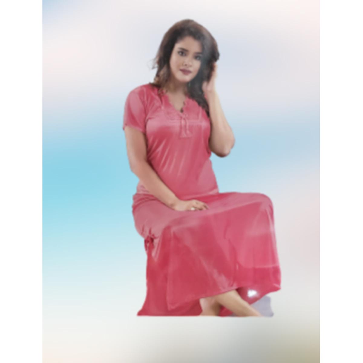 Picture of Night Dress,Stylish  Single Part For Woman (Free size)-INDIAN