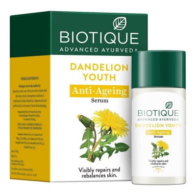 Picture of Biotique Advanced Ayurveda Dandelion Youth Anti Ageless Serum For All Skin Type 40ml INDIAN