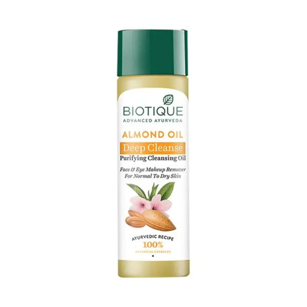Picture of Biotique Bio Almond Oil Soothing Face and Eye Makeup Cleanser 120ml INDIAN