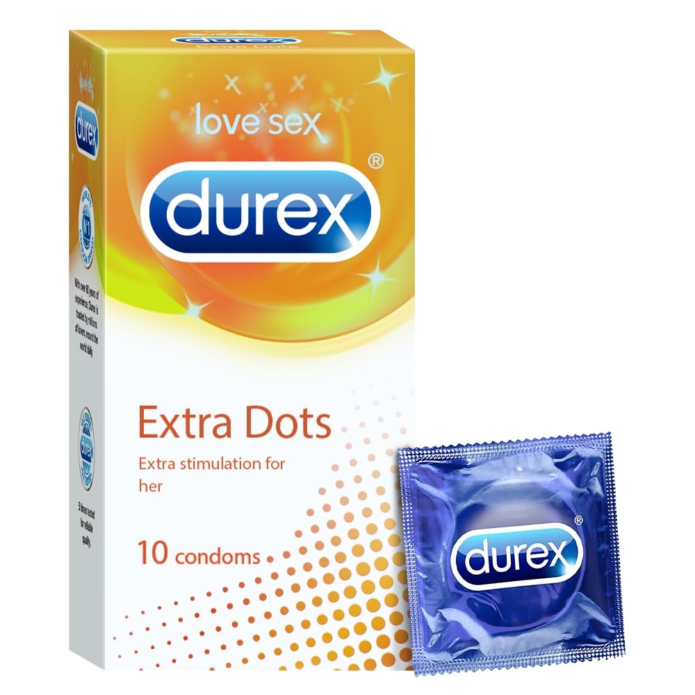 Picture of Durex Extra Dots Condoms 10Pcs Pack INDIAN