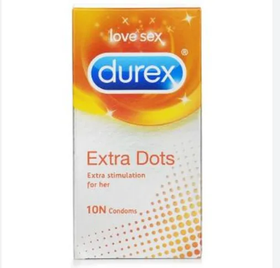 Picture of Durex Extra Dots Condoms 10Pcs Pack INDIAN