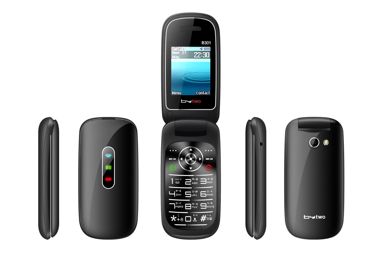 Picture of Bytwo B301 Folding Feature Phone (Multicolor)