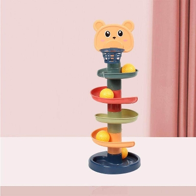 Picture of 5 Layer Ball Drop And Roll Swirling Tower For Baby And Toddler Development Educational Toys - Baby Toys