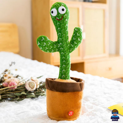 Picture of Dancing Cactus Plush Toys, Electronic Swing Cactus, Educational Toys Kids Style with usd charging - Baby Toys