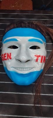 Picture of ShopXten ShopXten sports Face with for Party- Vendetta/Clown Face with Hair
