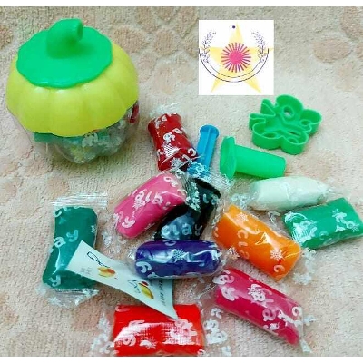 Picture of Best Quality Pumpkin Shape Super Clay Toy with Modeling Tools Clay & Dough