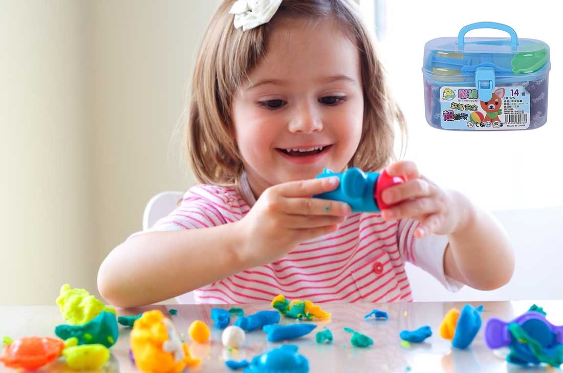 Picture of Colorful Play Dough Clay with Molding Tools Set for Kids Multi-colors