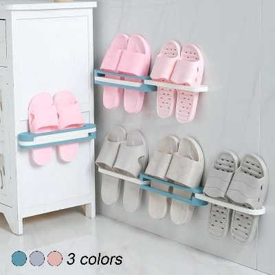 Picture of 3 in 1 wall mounted slipper rack