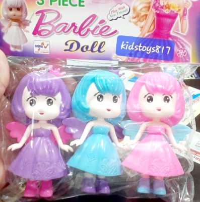 Picture of 3 piece barbie Doll set play with new kids toy set