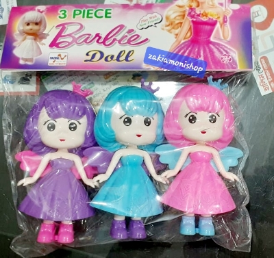 Picture of 3 piece barbie Doll set play with new kids toy set