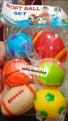 Picture of Baby Bath ball Toy Set with Sound - multicolor
