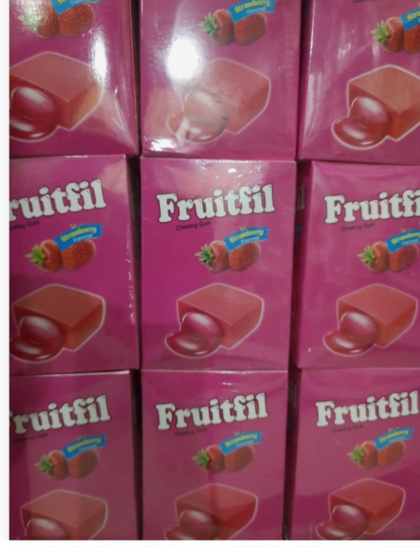 Picture of Fruitfil Chewing Gum box- Strawberry