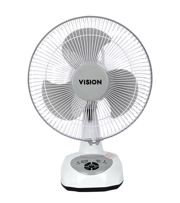 Buy  Vision Rech. Table Fan-12''(White)-USB Charger Online at Best Price in Bangladesh