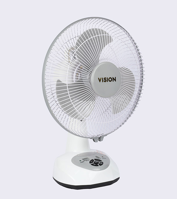 Buy  Vision Rech. Table Fan-12''(White)-USB Charger Online at Best Price in Bangladesh