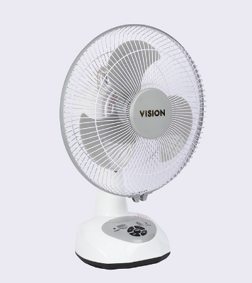 Buy  Vision Rech. Table Fan-12''(White)-USB Charger Online at Best Price in Bangladesh