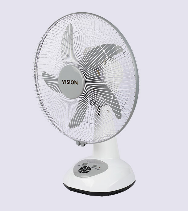 Buy Vision Rech. Table Fan-14''(White)-USB ChargerOnline at Best Price in Bangladesh