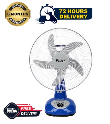 Buy Click Rech. Table Fan-14''(Blue)-USB Charger Online at Best Price in Bangladesh
