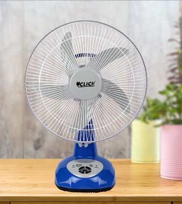Buy Click Rech. Table Fan-14''(Blue)-USB Charger Online at Best Price in Bangladesh