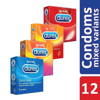 Picture of Durex Mix It Up Assorted Condoms Combo (3'S Pack X 4)