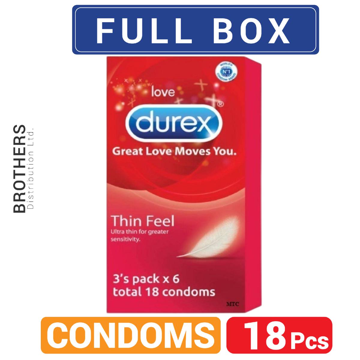 Picture of Durex - Thin Feel Condom - Full Box - 3x6=18pcs - Condom