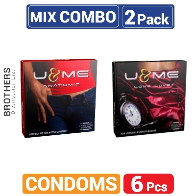 Picture of U&Me Mix -1 Pack Long Love & 1 Pack Anatomic Condom - 3X2=6Pcs - Condom