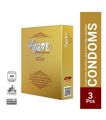 Picture of Amore - Gold Luxury Condom - Single Pack - 3x1=3pcs