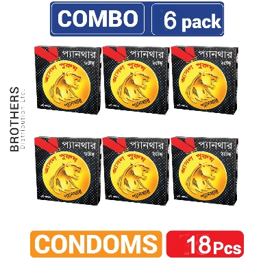 Picture of Panther_Dotted Condoms - Half Box - 3x6= 18pcs Condom
