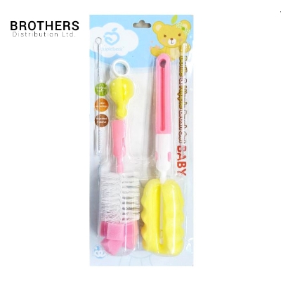 Picture of Applebear Baby Bottle & Nipple Brush Set - Multicolor Available
