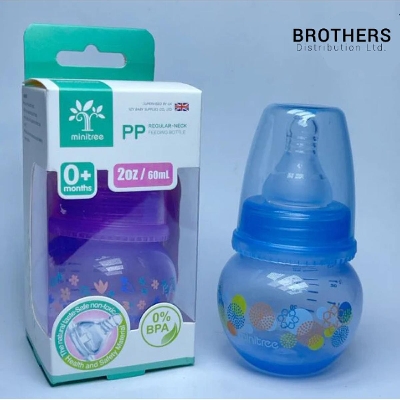 Picture of Baby Feeder Minitree Baby Feeding Plastic Bottle 0m+ 60ml Multicolor Available