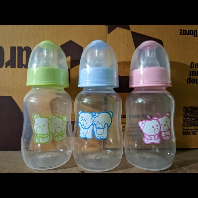 Picture of Baby Feeder Apple Bear PP Feeding Plastic Bottle with Silicone Nipple 60ml