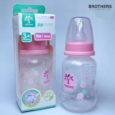 Picture of Baby Feeder Minitree Baby Feeding Plastic Bottle 3m+ 150ml Multicolor Available