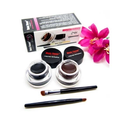 Picture of 2in1 Water Proof Music Flower Gel Black And Brown 2-Color Gel Eyeliner