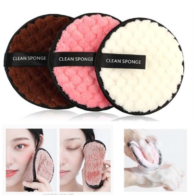 Picture of 1Pcs Microfiber Cloth Pads Facial Makeup Remover Puff Cotton