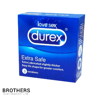 Picture of Durex Extra Safe Condom for Men 3pcs Pack | Extra Lubricated Thicker Condom | China