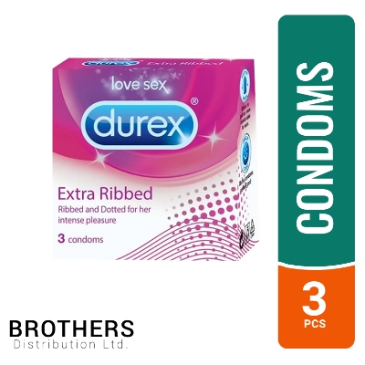 Picture of Durex Extra Ribbed & Dotted Condom - 3Pcs Pack | India