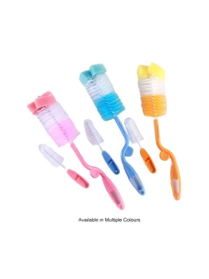 Picture of Baby Feeding Bottle & Nipple Cleaner Brush 2in1 Set | Multicolor Available