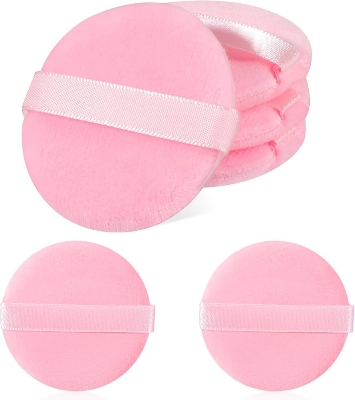 Picture of 6Pcs Colorful Round Shape Powder Puff Set