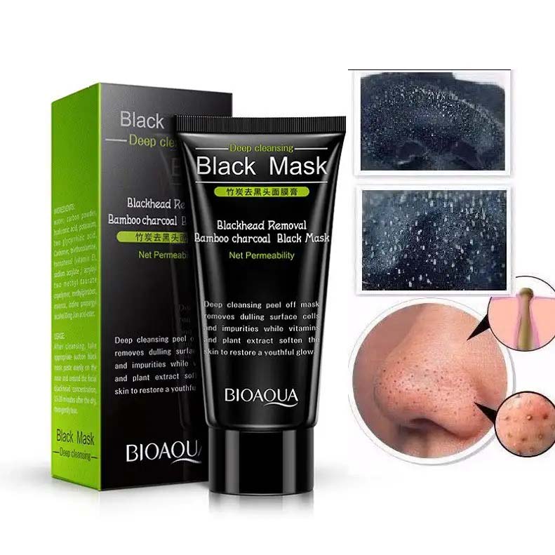 Picture of Bioaqua Bamboo Charcoal to Blackhead Mask Cream 60gm