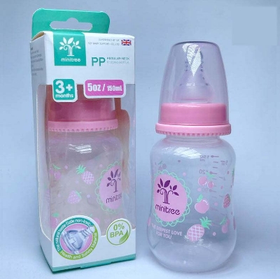 Picture of Baby Feeder Minitree Baby Feeding Bottle 3m+ 150ml Bottle Multicolor Available