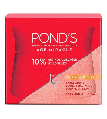 Picture of Pond's Age Miracle Day Cream SPF15 PA++ 12g with 10% Retinol Collagen B3 Complex for Youthful Glow Cream