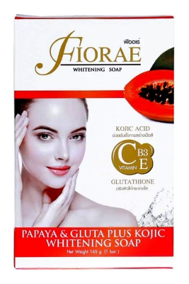 Picture of Fiorae Papaya & Gluta Plus Kojic Whitening Soap 165 gm (Thailand)