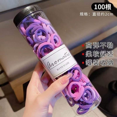 Picture of 100 Pcs Baby Hair Band Box set |  Baby Girl Rubber Bands Kids Elastic Hair Bands for Children Mixed Colors Mini Ponytail Holder Baby Hair Accessories
