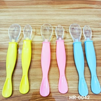 Picture of Silicone Feeding Double Spoon For Baby -2PCS (Multicolor)