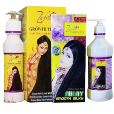 Picture of Zafran Hair Loss Combo - Zafran Hair Oil 150ml & Zafran Hair Mask 120ml & Zafran Hair Shampoo 200ml