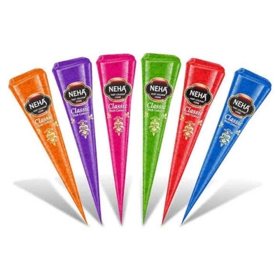 Picture of Neha Fast Multicolor Cone Mehedi - 12 PCS (INDIAN)