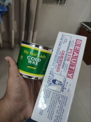 Picture of My Fair Lady Cold Wax Easy To Use 200ml Body Hair Removal with WAX Paper 80pcs Combo