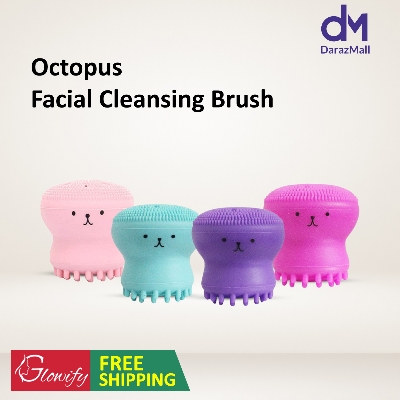 Picture of Octopus Shape Silicone Face Cleansing Brush 1pcs - Multicolor