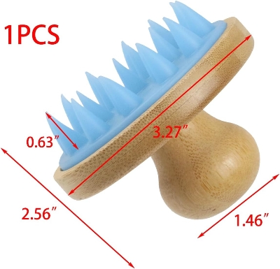 Picture of 1pcs Silicone Hair Shampoo Brush Mini Scalp Massager